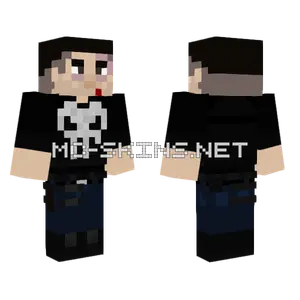The Punisher Minecraft skin