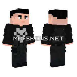 The Punisher Minecraft skin