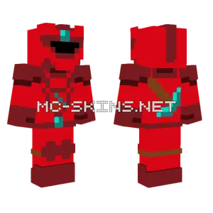 The Red Miner Minecraft skin