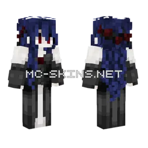 The Wither Queen Black Dress Minecraft skin