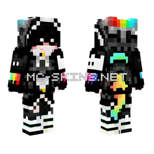 Thevidus Rainbow Accents Minecraft skin