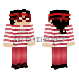 Thief V2 Red Minecraft skin