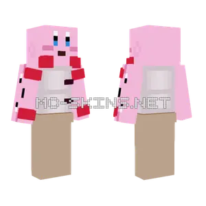 Three Kirbys on Fridge Minecraft skin