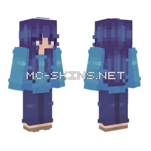 Threnody Blue Outfit Minecraft skin