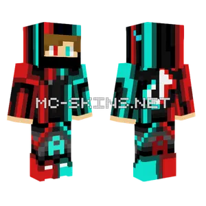 TikTok Ahadgaming Minecraft skin