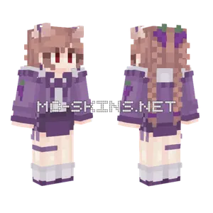 Tinakitten Purple Grapes Outfit Minecraft skin