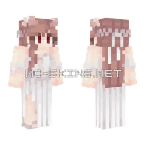 Tinakitten White Wedding Outfit Minecraft skin