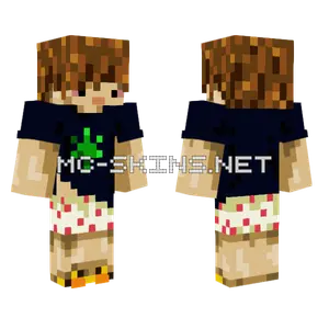Tired Boy in Pajamas Minecraft skin