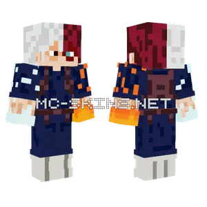 Todoroki Blue Outfit Minecraft skin