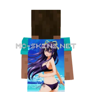 Tohka Bikini cape, outside and lining