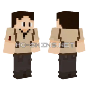 Tom Holland Uncharted Minecraft skin