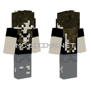 Tomboy With Bleached Shirt Minecraft skin