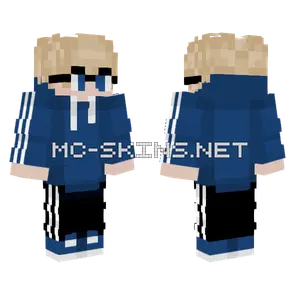 Tommy Blue Tracksuit Minecraft skin
