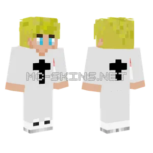 Tommyinnit Catholic Minecraft skin