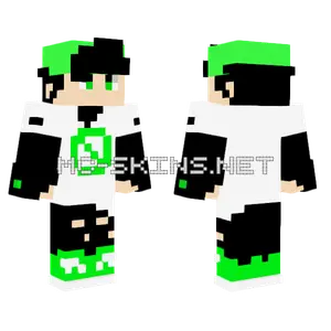 Tonyvoidx Green Hair Minecraft skin