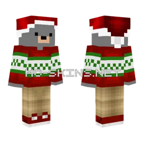 Topeira Natal Minecraft skin