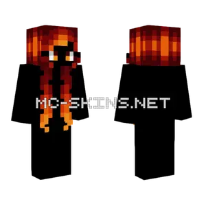 Toxin HB Red Fade Minecraft skin
