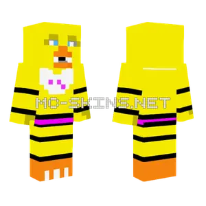 Toy Chica FNAF 2 Minecraft skin