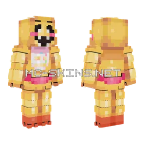 Toy Chica No Beak Minecraft skin