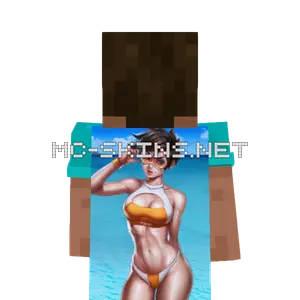 Tracer Bikini cape, outside and lining
