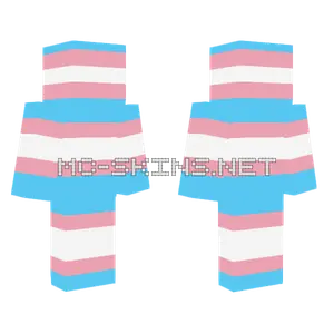 Trans Flag Skin Minecraft skin