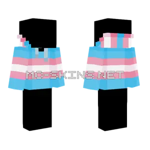 Trans Hoodie Pride Minecraft skin