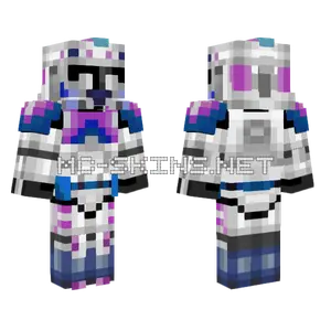 Trans Pride Clone Trooper Minecraft skin