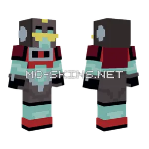 Transformers Animated Perceptor Minecraft skin