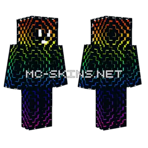 Trippy Rainbow Skin Minecraft skin