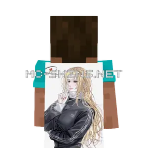 Tsunade Gym Uniform cape, outside and lining