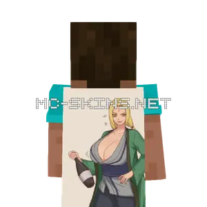 Tsunade Kimono cape, outside and lining