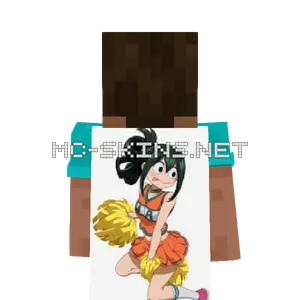 Tsuyu Asui Cheerleader cape, outside and lining