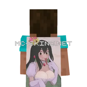Tsuyu Asui Dress cape, outside and lining