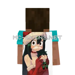 Tsuyu Asui Santa cape, outside and lining