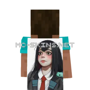 Tsuyu Asui School Uniform cape, outside and lining