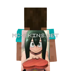 Tsuyu Asui Valentine cape, outside and lining