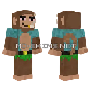 Tuff Monkey Minecraft skin