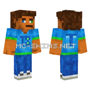 Turnr8 Blue Hoodie Minecraft skin