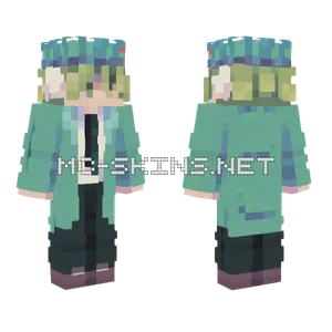 Turquoise Sfa 9 Minecraft skin
