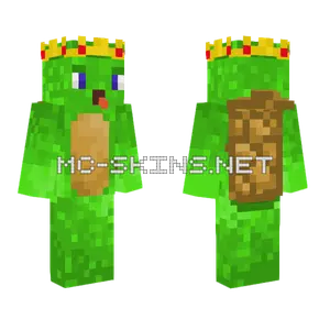 Turtle King Minecraft skin