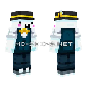 Tuxedo Ghosty Minecraft skin