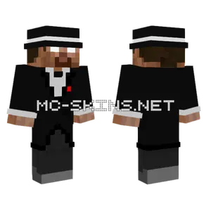 Tuxedo Herobrine Minecraft skin
