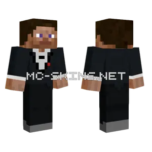 Tuxedo Skin With Blue Eyes Minecraft skin