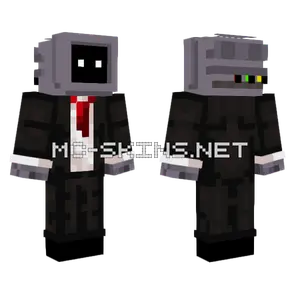 TV Head In A Suit Minecraft skin