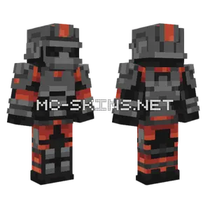 TVA Soldier Dark Glasses Minecraft skin