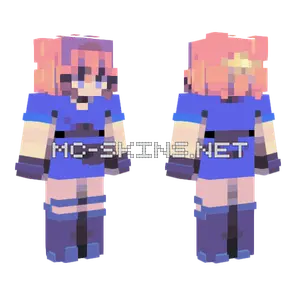 Twilight Blue Uniform Minecraft skin