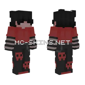 Tyler Red Skull Minecraft skin