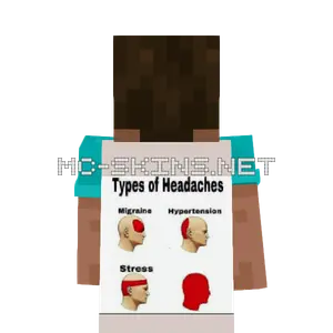 Types of Headaches meme cape, outside and lining