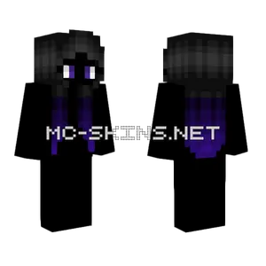 Typical Dye Hair Black Purple Minecraft skin