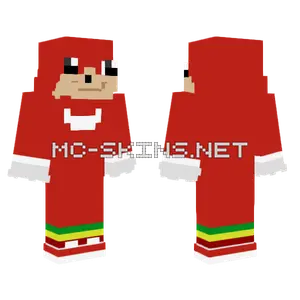 Ugandan Knuckles Minecraft skin